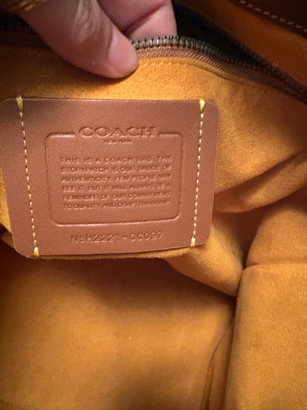 Coach Brown Leather Field 40 Embossed Tote with Adjustable Strap - Picture 9 of 12